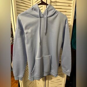 Women’s Light Blue Hoodie with Lettering on back